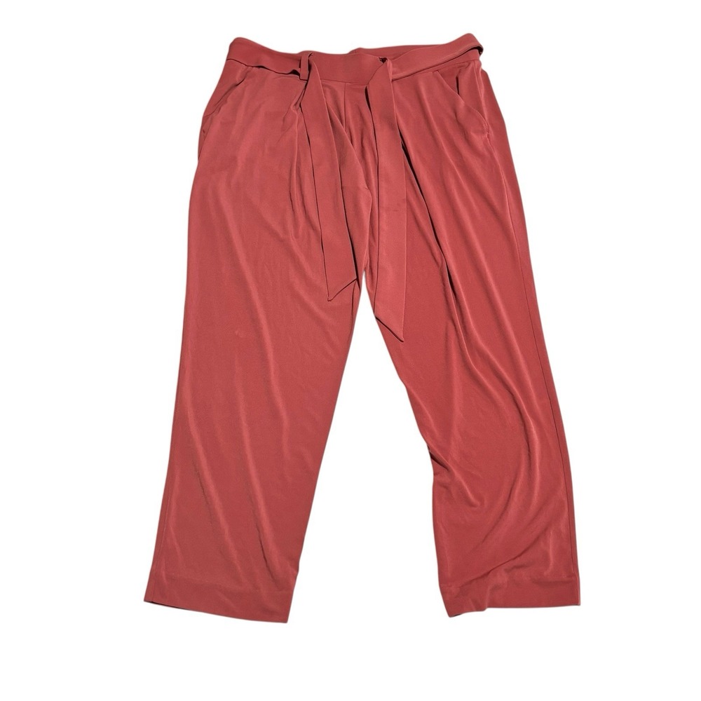 Express Women's Career Stretch Flow Pants Red Size Large 36‎ x 28